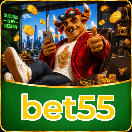 bet55 Download Speed Test Logo - Teste de Velocidade Certificado